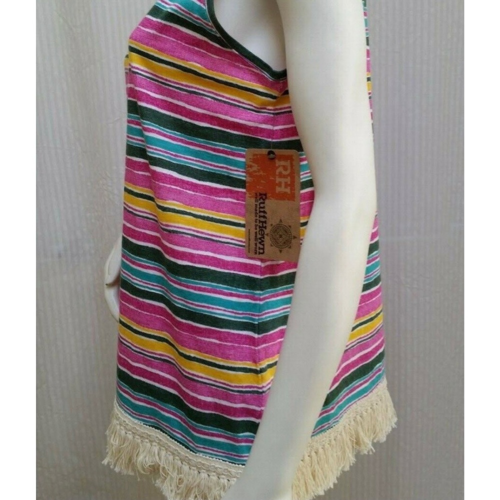 Ruff Hewn Vintage Look Sleeveless Top with Trim